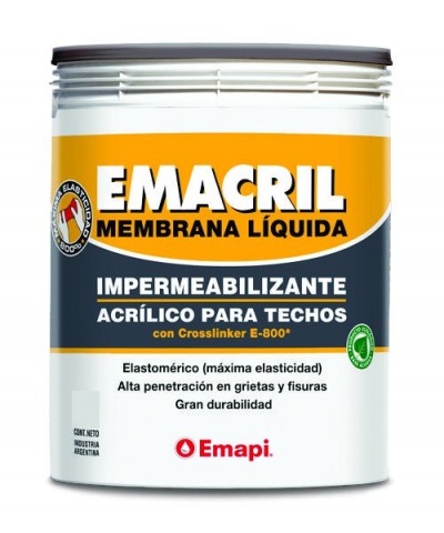 Emacril Blanco Sin Fibra 1 Lts. Emapi