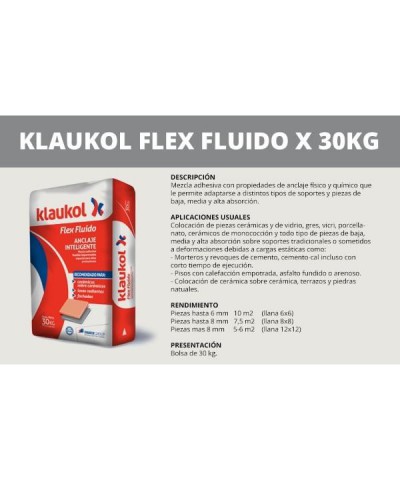 Klaukol Flex Fluido Premium X 30 Kg