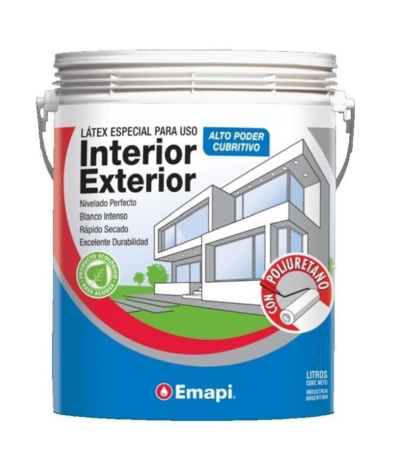 Emapi Latex Interior-exterior C poliuretano 4 Lts