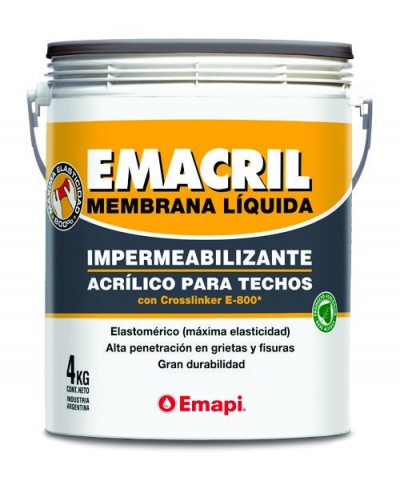 Emacril Blanco Sin Fibra 4 Lts. Emapi