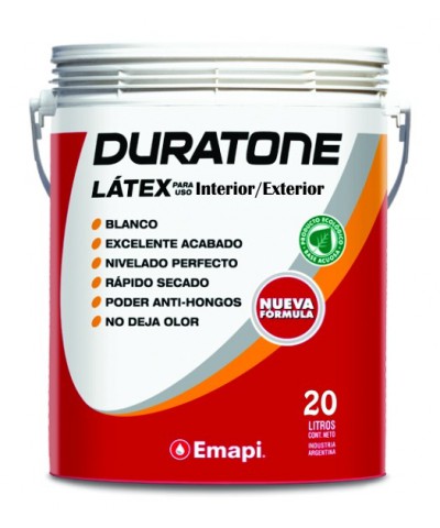 Duratone Latex Interior-exterior Mate X 20 Lts Emapi