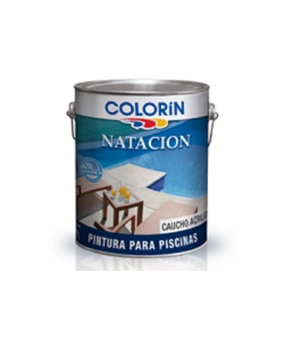 Natacion Caucho Acrilico Para Piscina 4 Lts. Colorin